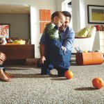 The latest trend of &quot;triexta&quot; carpet, such as Mohawk&#039;s SmartStrand Silk, offers built-in soil and stain resistance and a soft surface. (Photo courtesy of Mohawk Flooring)